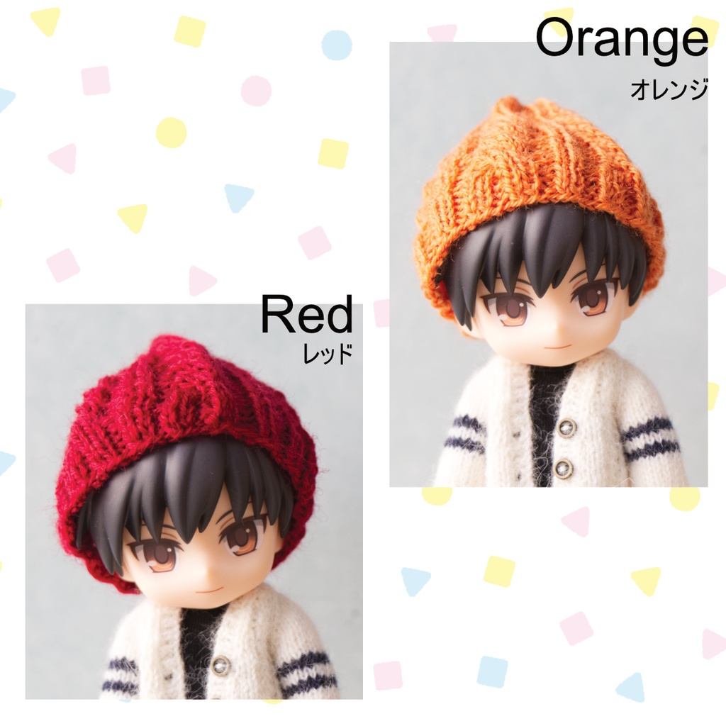 縄編みニット帽(Mサイズ)