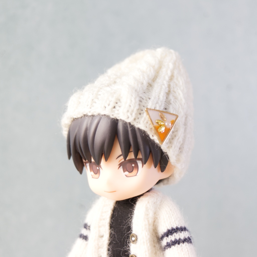 ピンバッチ風アクセサリー(Silverベース/L)