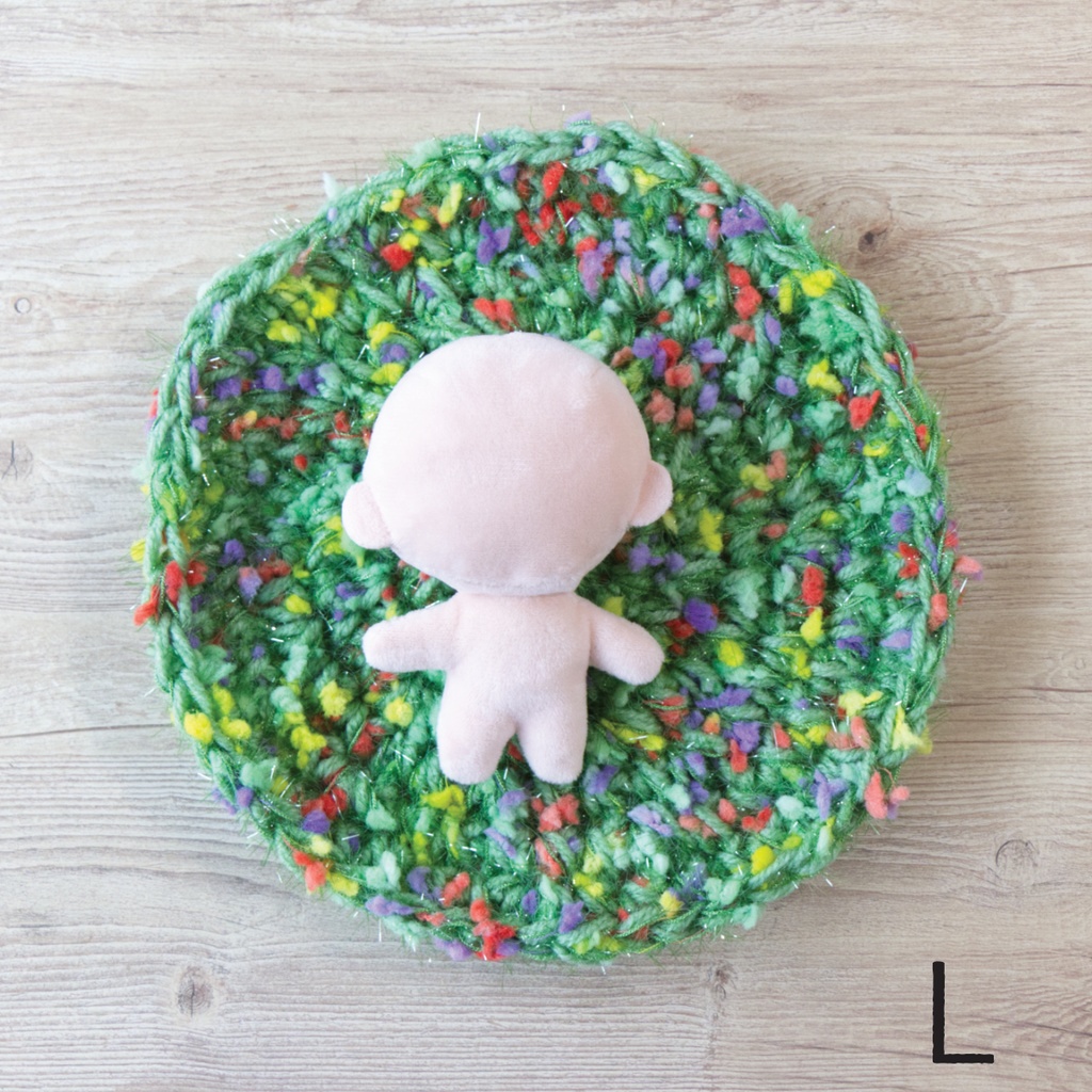 春うららラグ(お花畑ラグ)