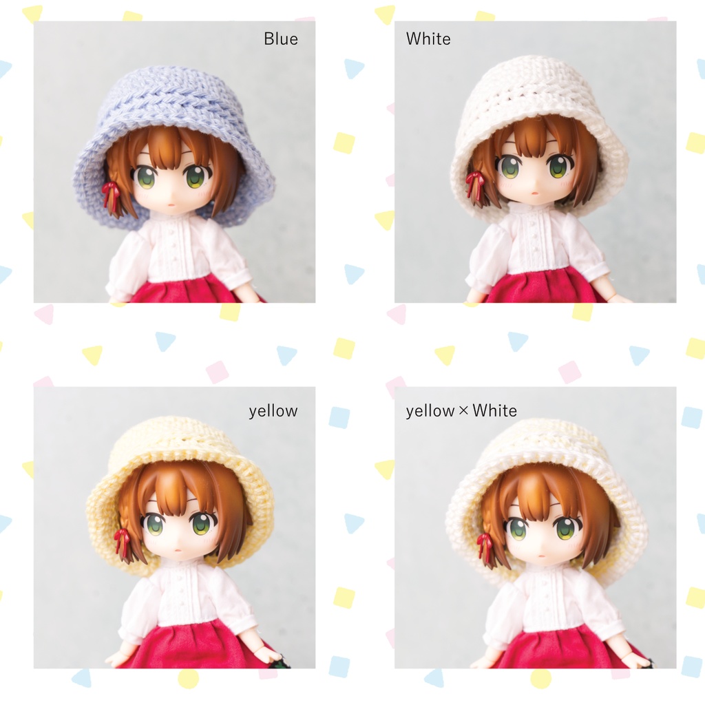 シンプルなバケットハット