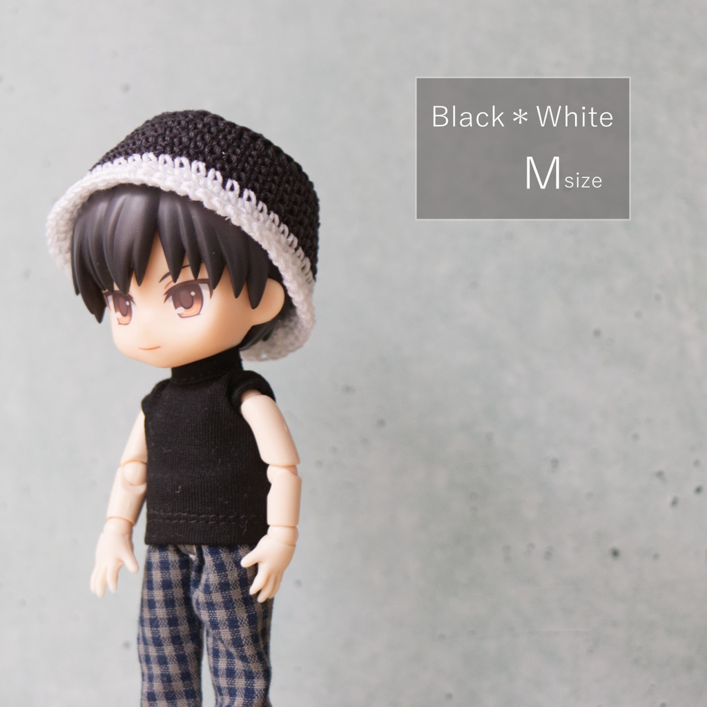 バイカラーバケットハット