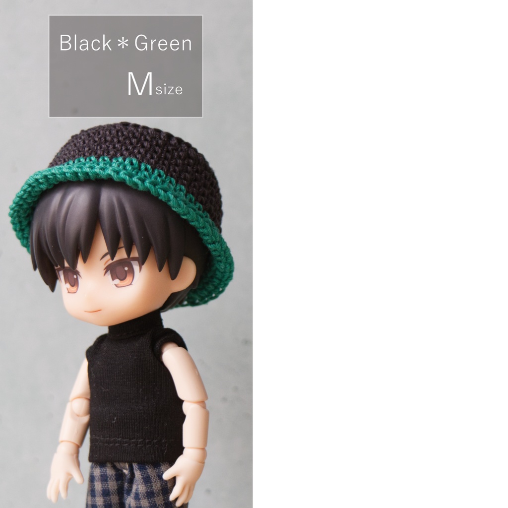 バイカラーバケットハット