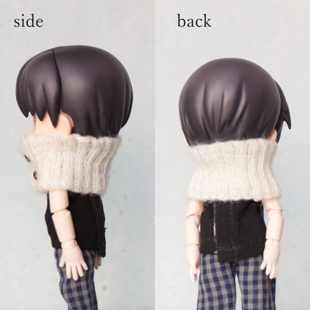 ボタン付きネックウォーマー(フィットタイプ)