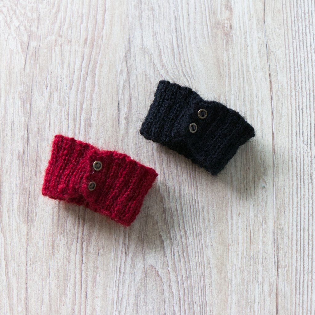 ボタン付きネックウォーマー(フィットタイプ)