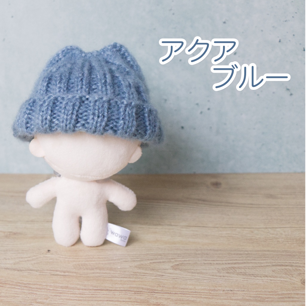 11cmぬい用の猫耳ニット帽