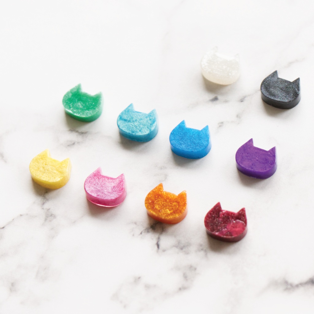 ピンバッチ メタリックキャット(小)