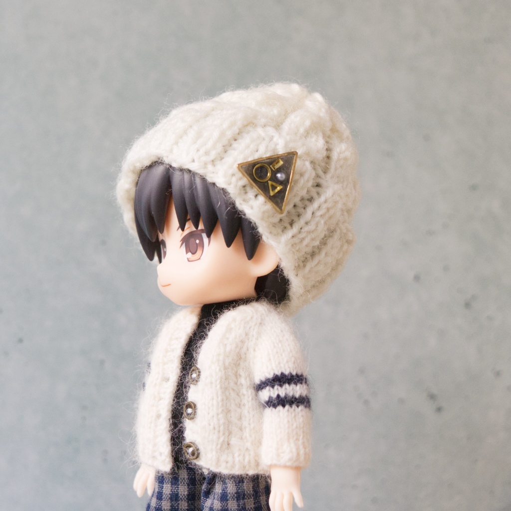 ピンバッチ風アクセサリー(L:ブラック)