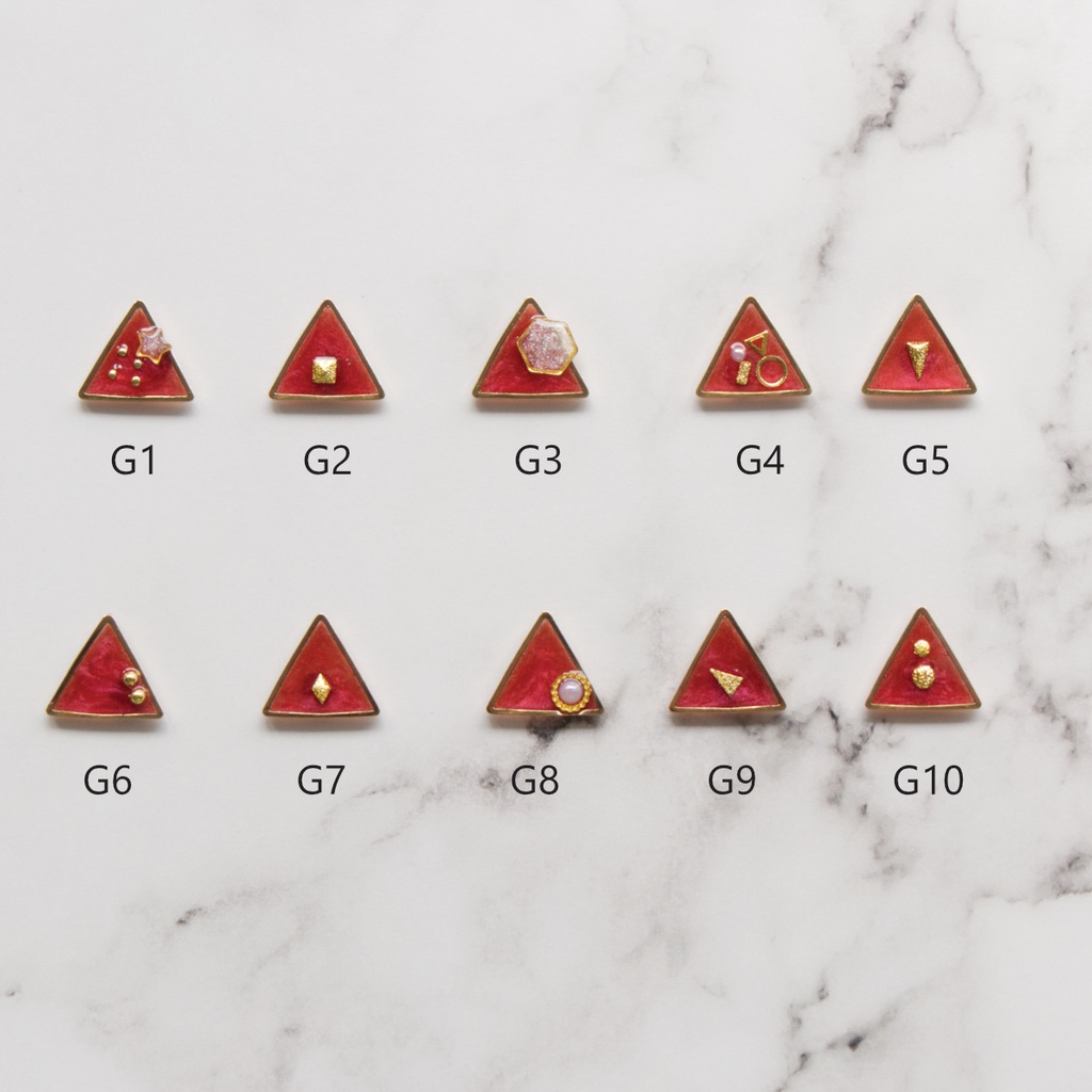 ピンバッチ風アクセサリー(L:レッド)