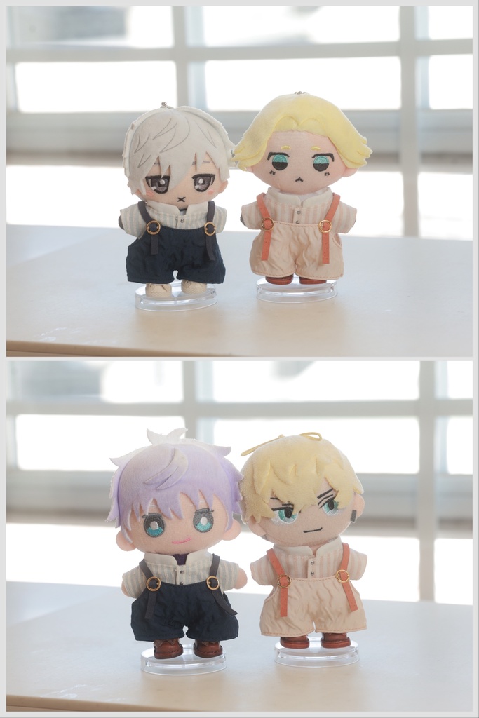 スタンドカラーシャツ&サロペットset