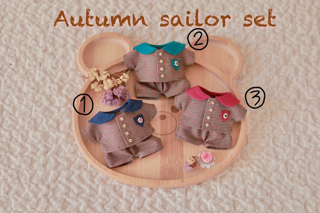 【10〜12cm用】Autumn sailor set
