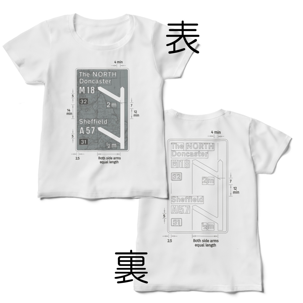 イギリス標識Tシャツ（レディース）