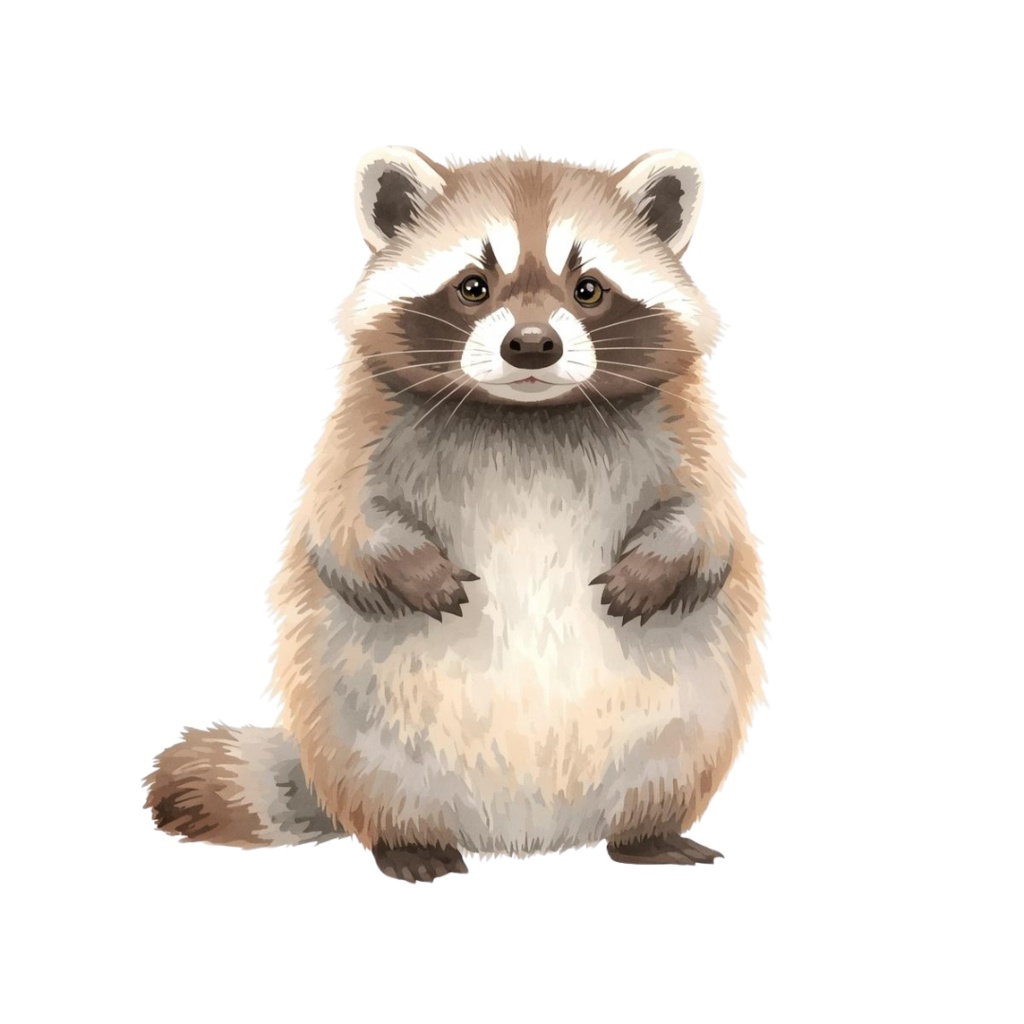 水彩風ベビーズーアニマルクリップアート20セット