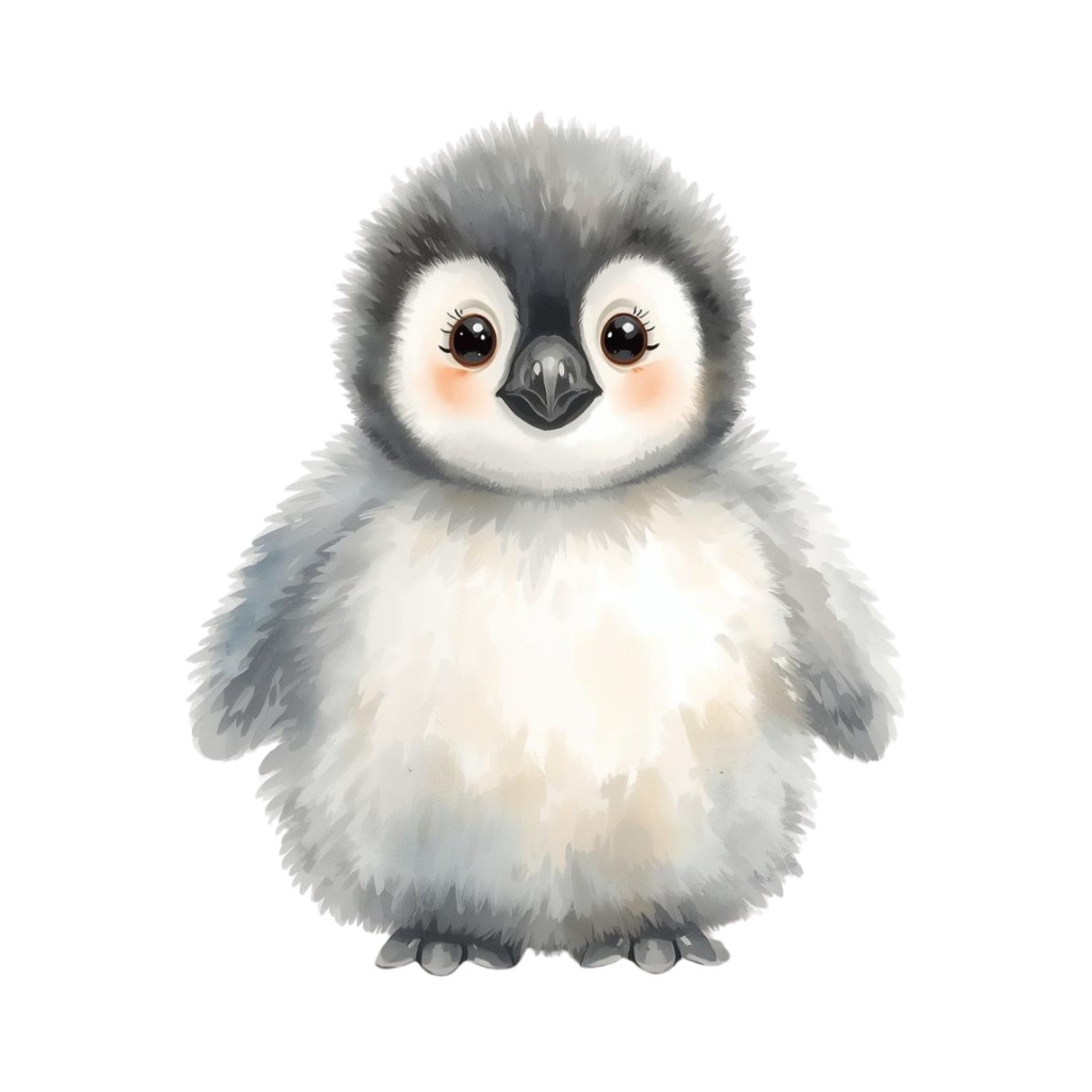 水彩風ベビーズーアニマルクリップアート20セット