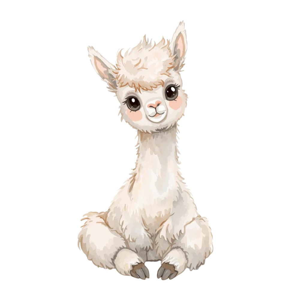 水彩風ベビーズーアニマルクリップアート20セット