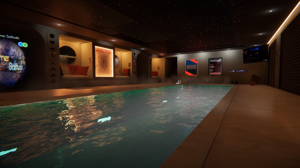 Flamingo Pool World - 20MB PC & Quest World *NO SETUP NEEDED*