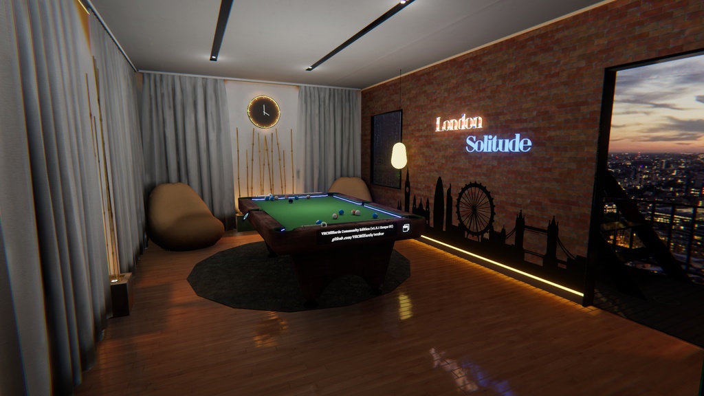 London Solitude - Modern looking apartment over the Thames (PC + Quest) No Setup Needed!