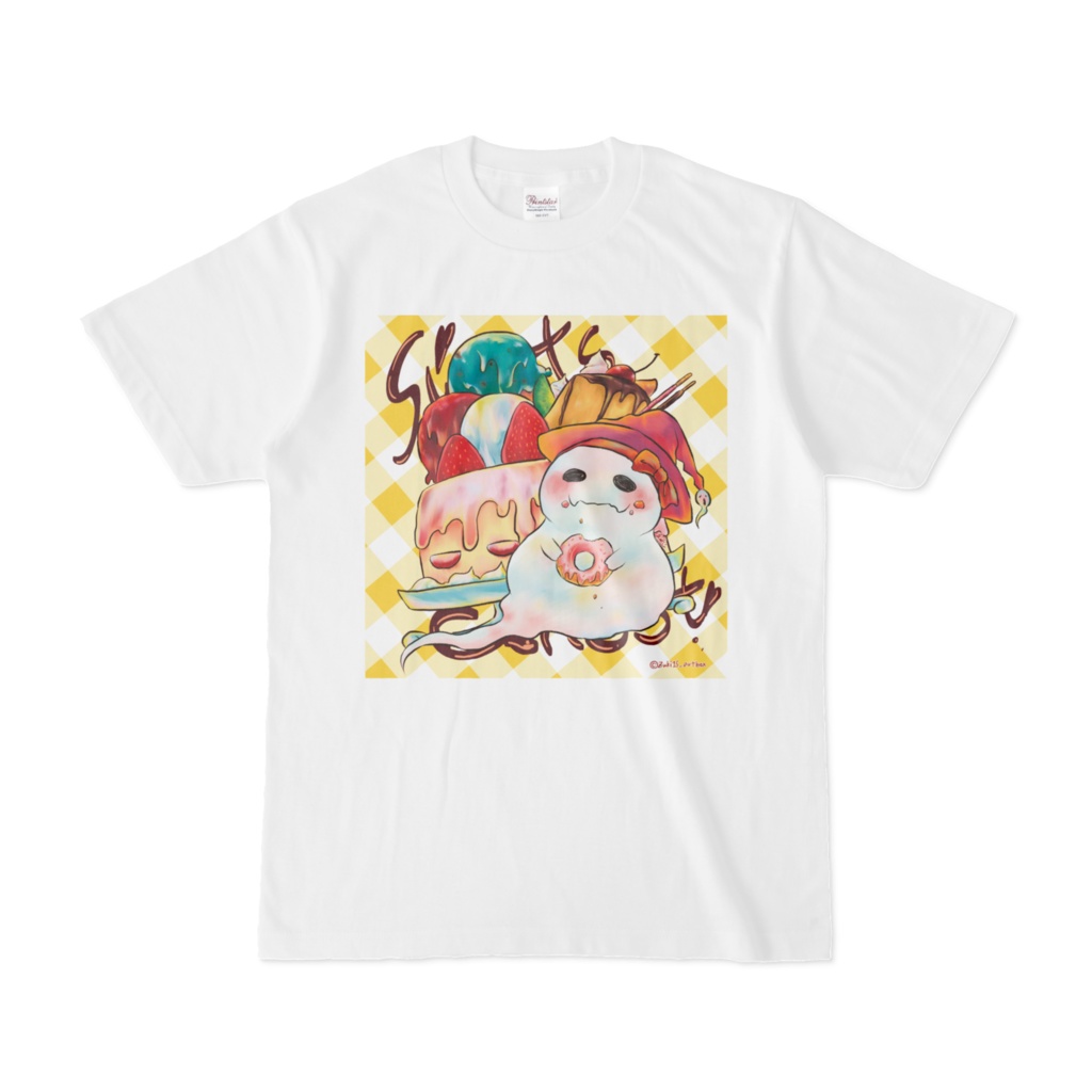 【ハロウィン】スイーツオバケちゃんTシャツ