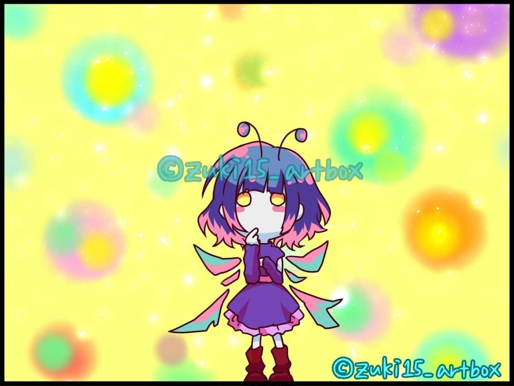 【ブログ絵】ふわふわイヴちゃんトートバッグ