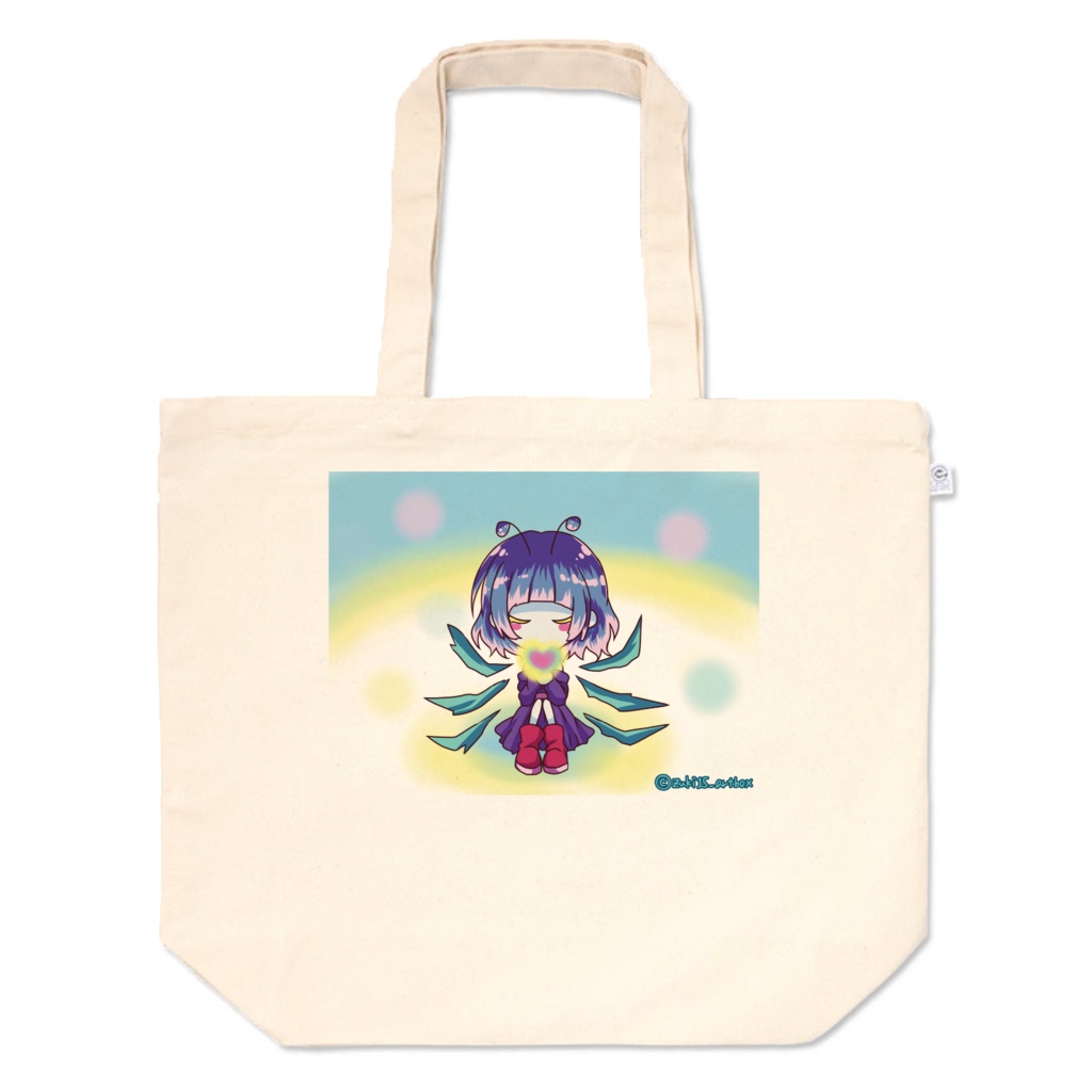【ブログ絵】ココロイヴちゃんトートバッグ