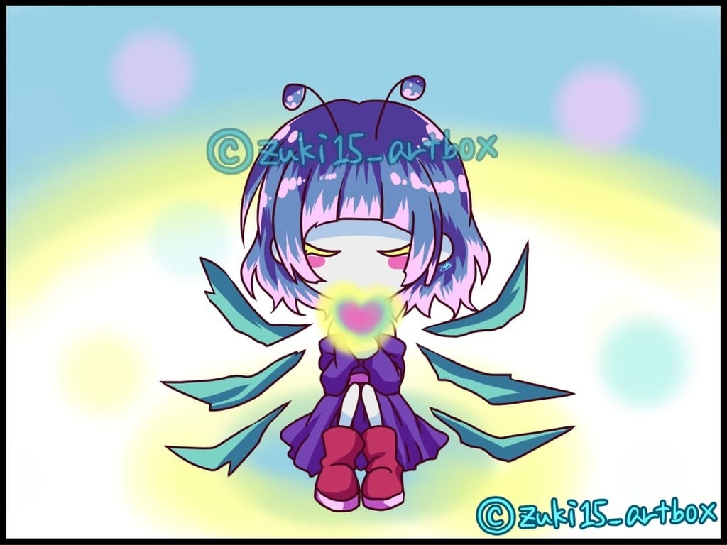 【ブログ絵】ココロイヴちゃんトートバッグ