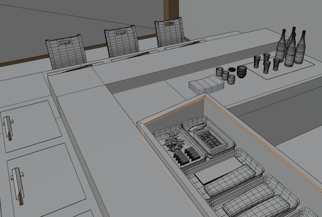 3D寿司カウンター&寿司帽