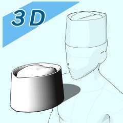 3D寿司カウンター&寿司帽