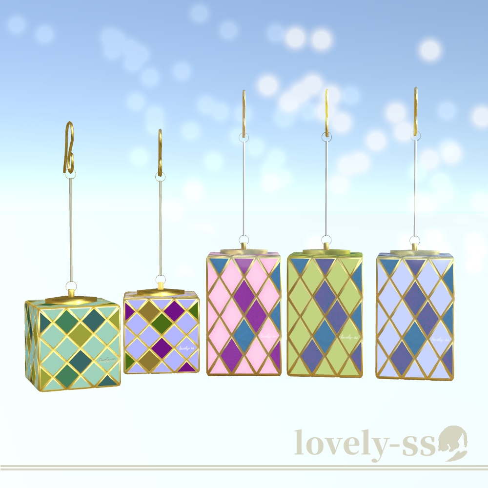 【lovely-ss】Cubeピアスセット