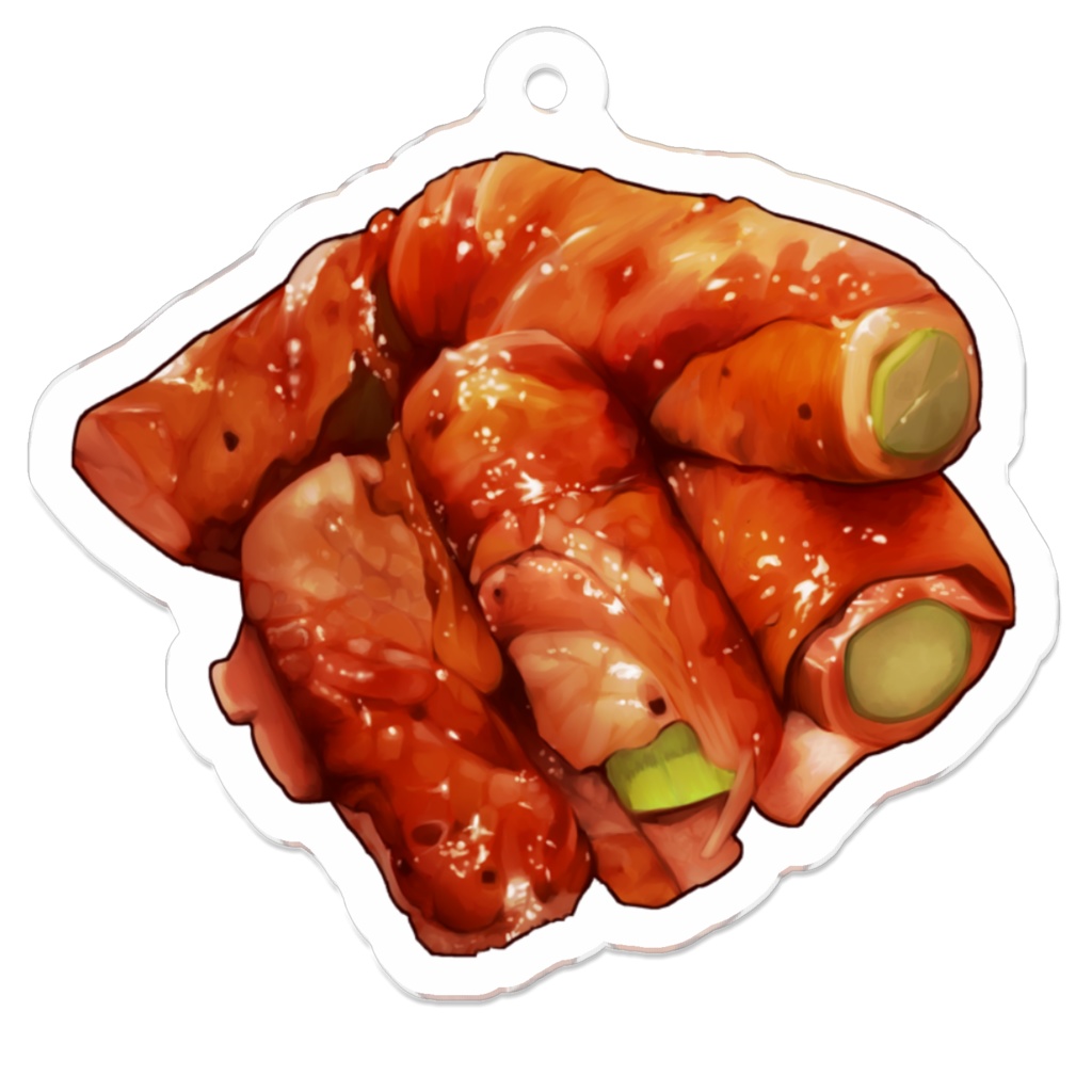 あすぱらべーこんのアクリルキーホルダー