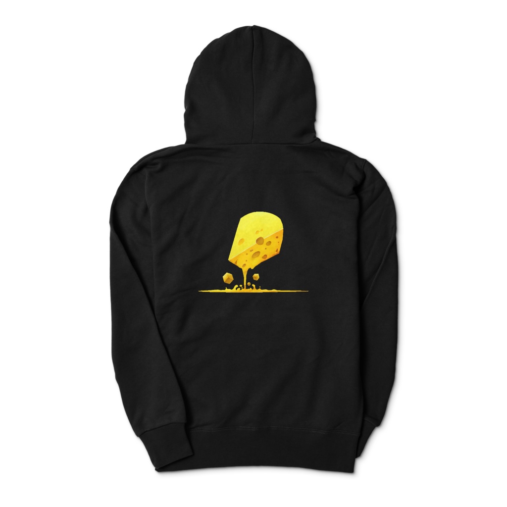 とろけるチーズのジップパーカー