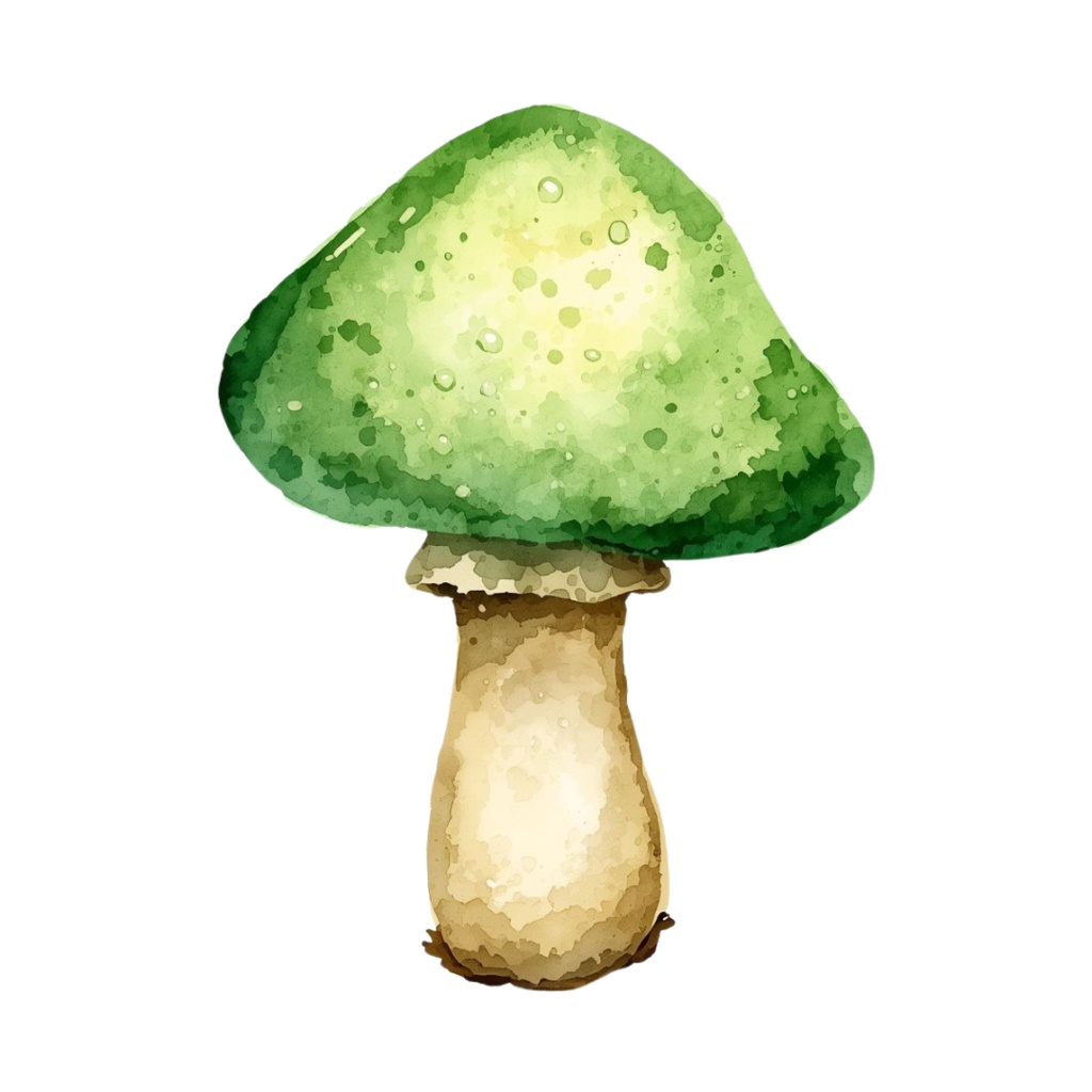 水彩画風 緑色の森のクリップアート 10種類セット(PNG形式・背景透過)