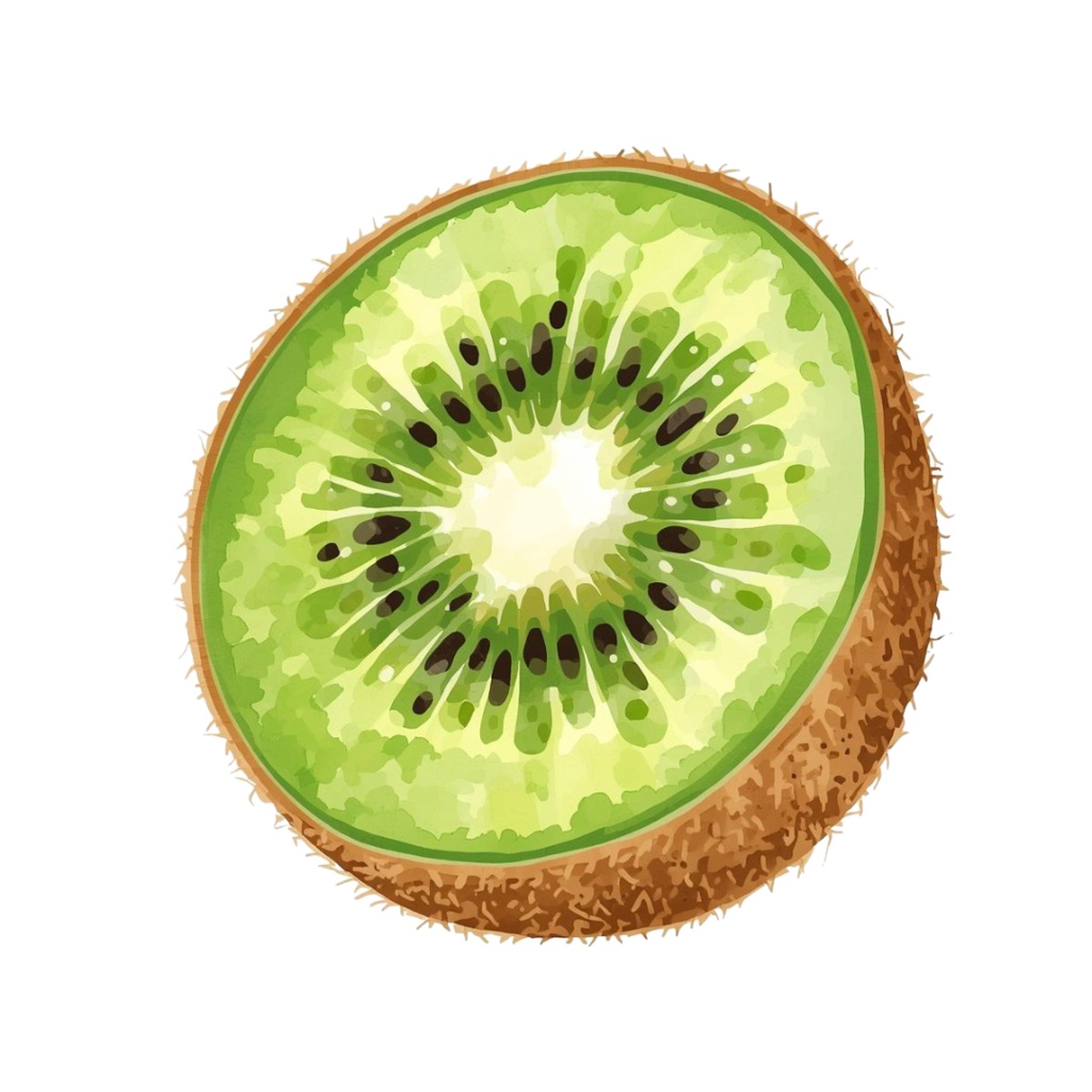 水彩画風 果物の可愛いクリップアート 10種類セット(PNG形式・背景透過)