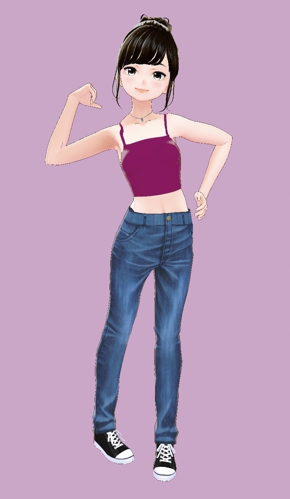 モバイルへそ出しキャミソール