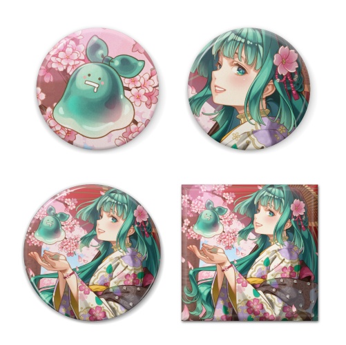 紗倉るる 2周年記念 缶バッジ