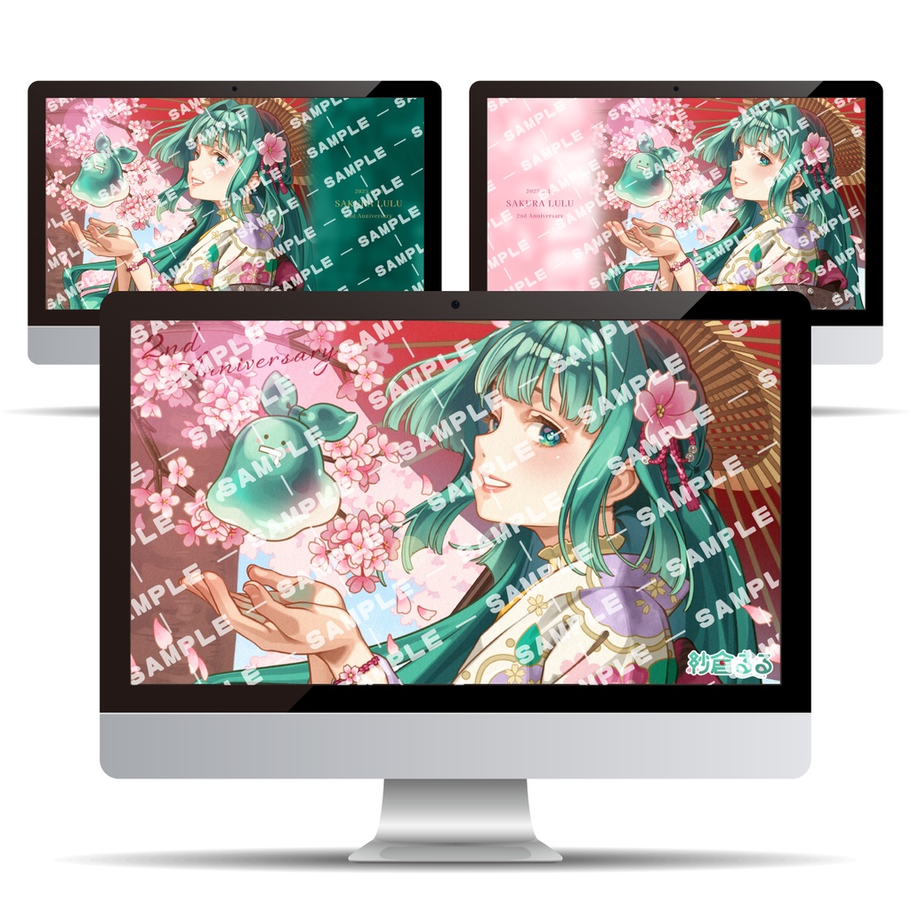 紗倉るる 2周年記念 PC壁紙
