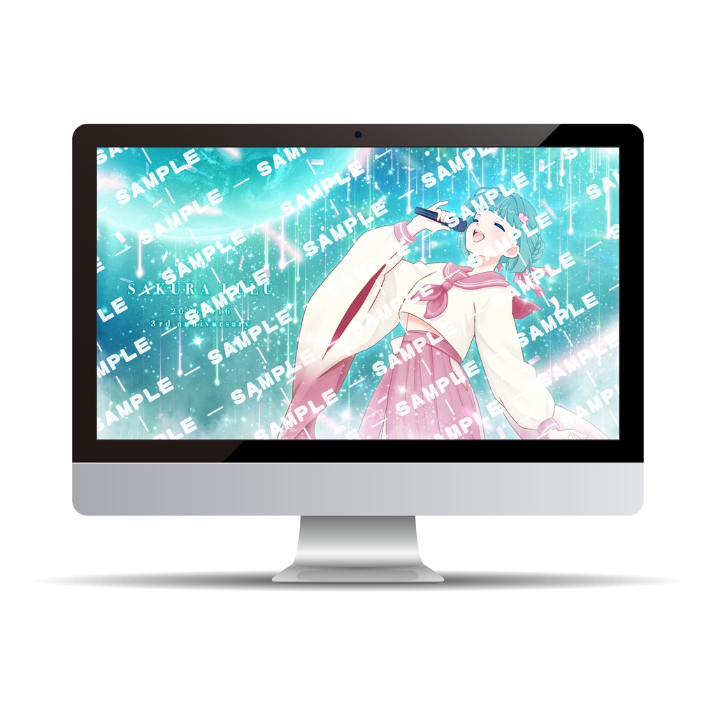 紗倉るる 3周年記念 PC壁紙