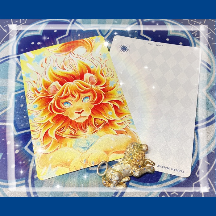 【NEW】ポストカード「星のライオン」