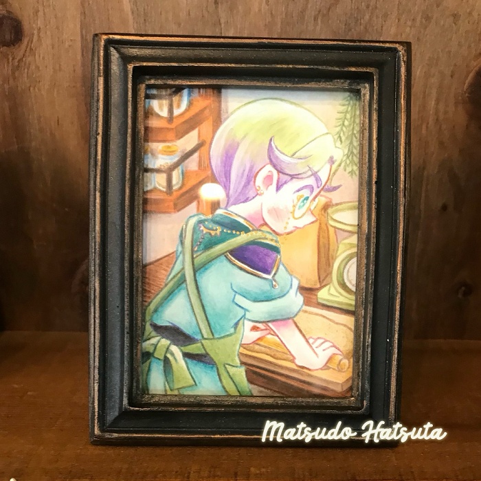 ミニ原画「お菓子作り」