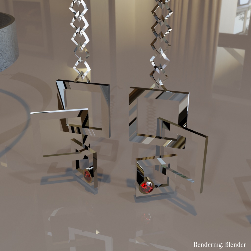 【VRChat想定】矩形デザインアクセサリーセット【MA対応】