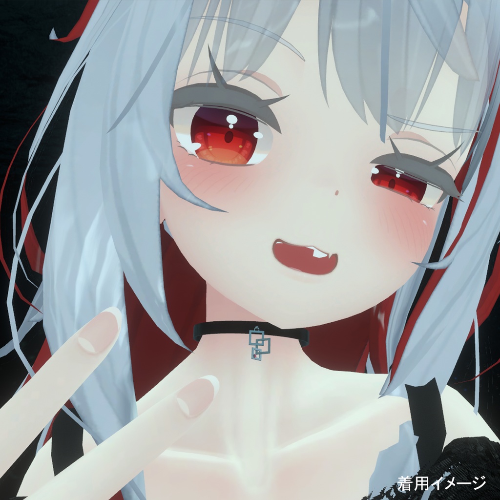 【VRChat想定】矩形デザインアクセサリーセット【MA対応】