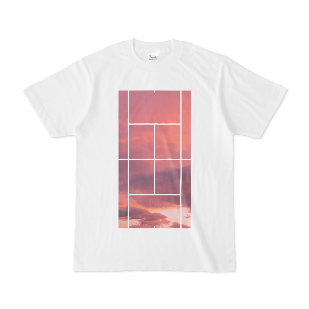 テニスコート_夕空
