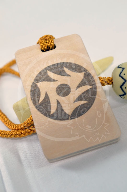 【セット販売】刀剣乱舞 祢々切丸の角冠・木札根付 2点セット