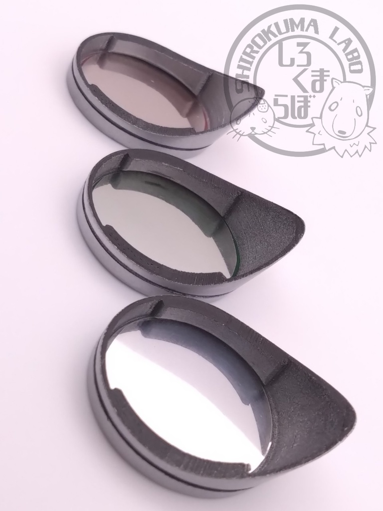 貼付け型サイバー風片眼鏡