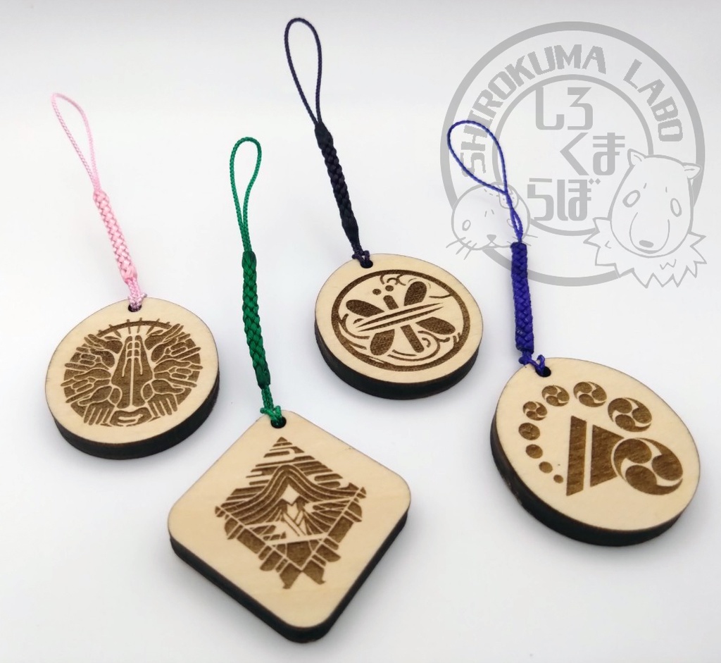 刀剣乱舞 お守り紋木札 第一弾