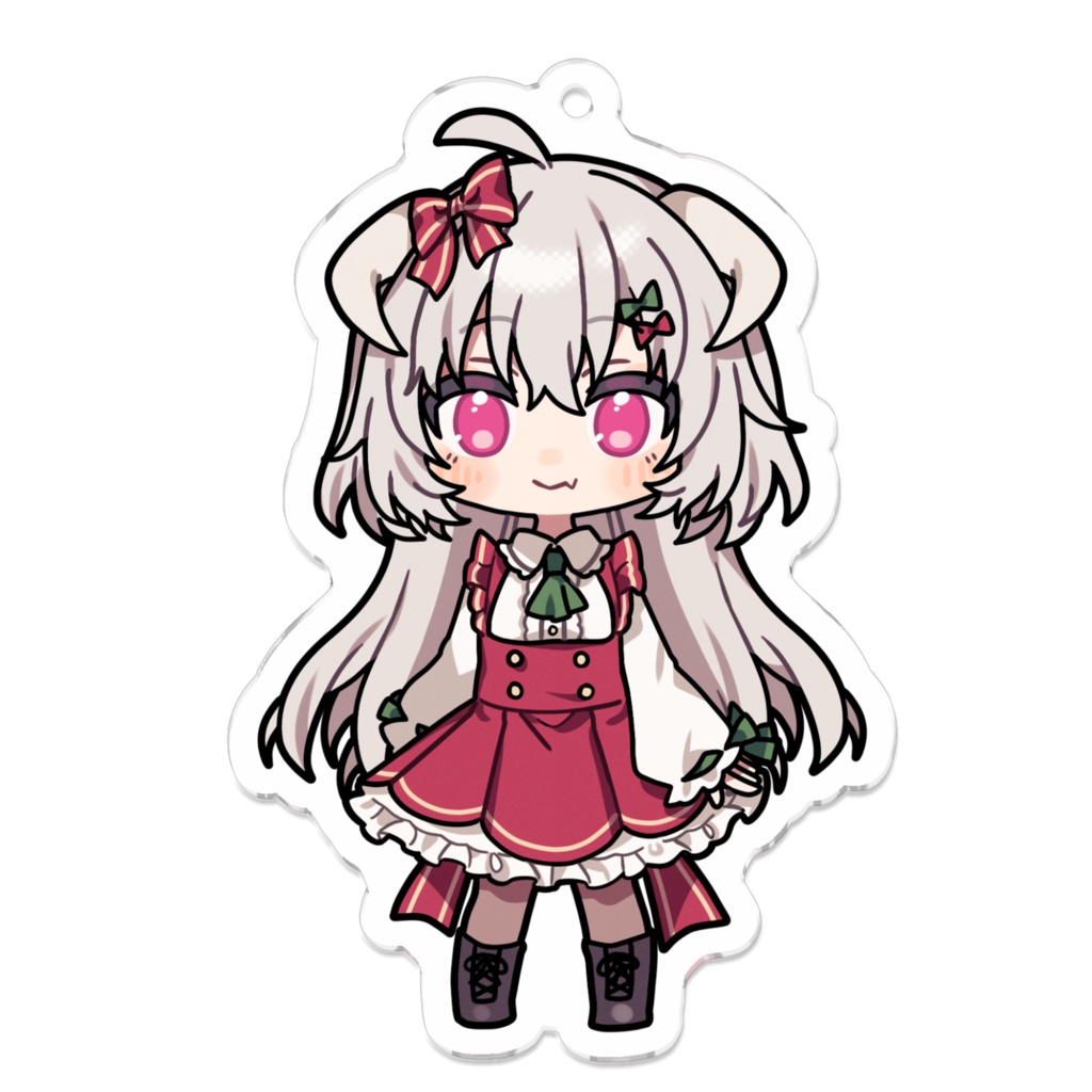 おめかし花咲アクリルキーホルダー