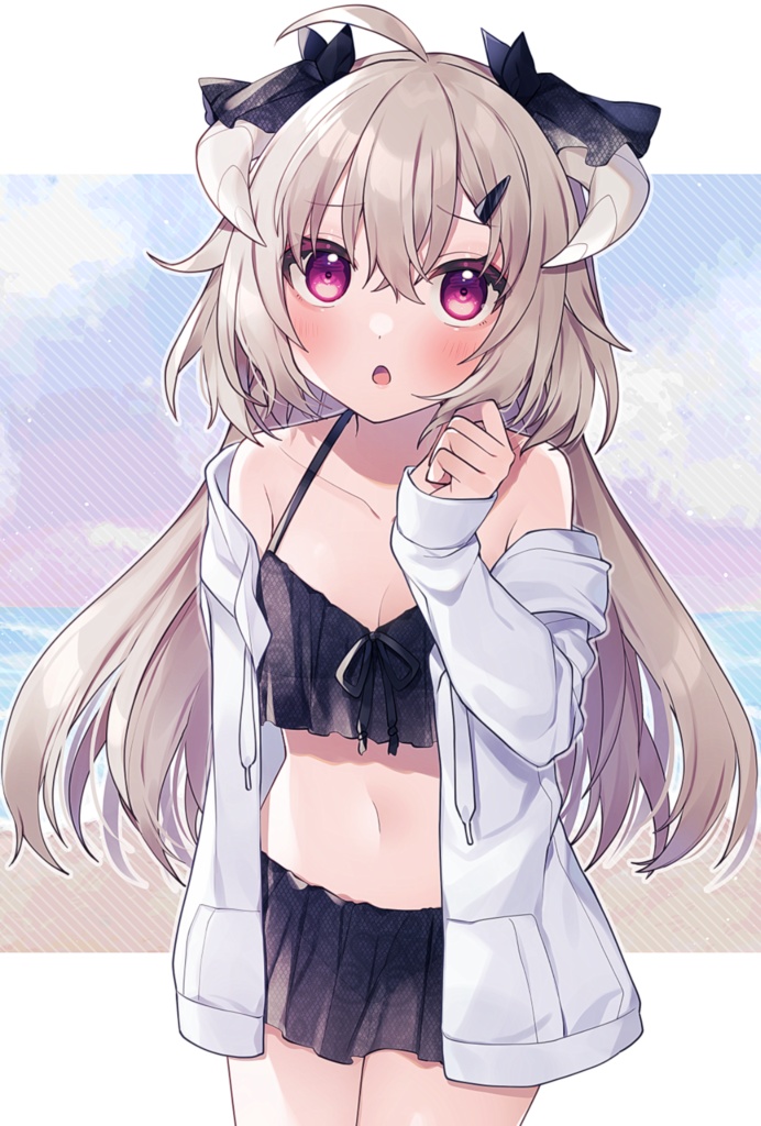 水着花咲アクリルパネル