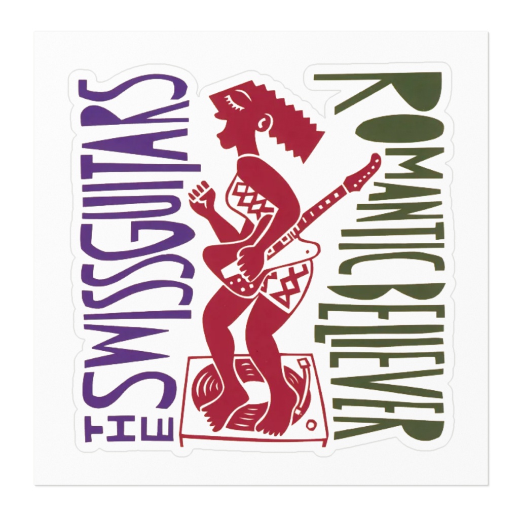『夢野カブ✖️コマツソウルカッター コラボ グッズ』ステッカー【ザ・スイスギターズ/Romantic Believer】