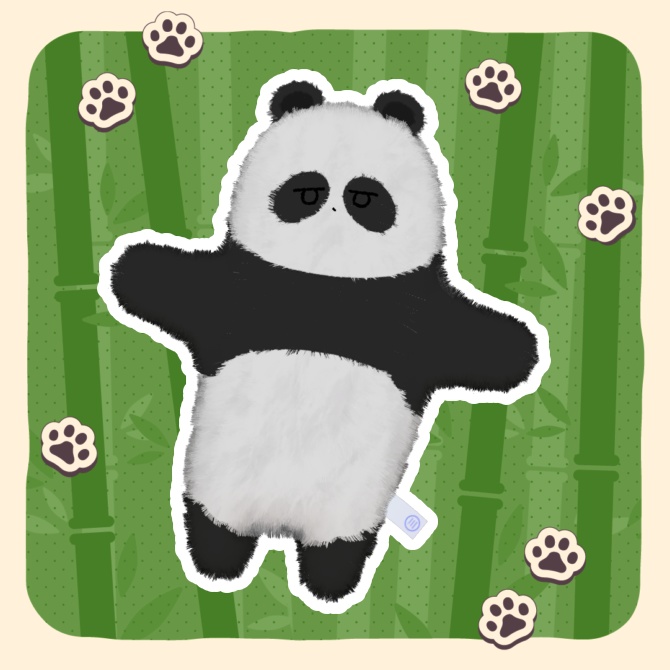 【ネコチヤン】ぱんだテクスチャ