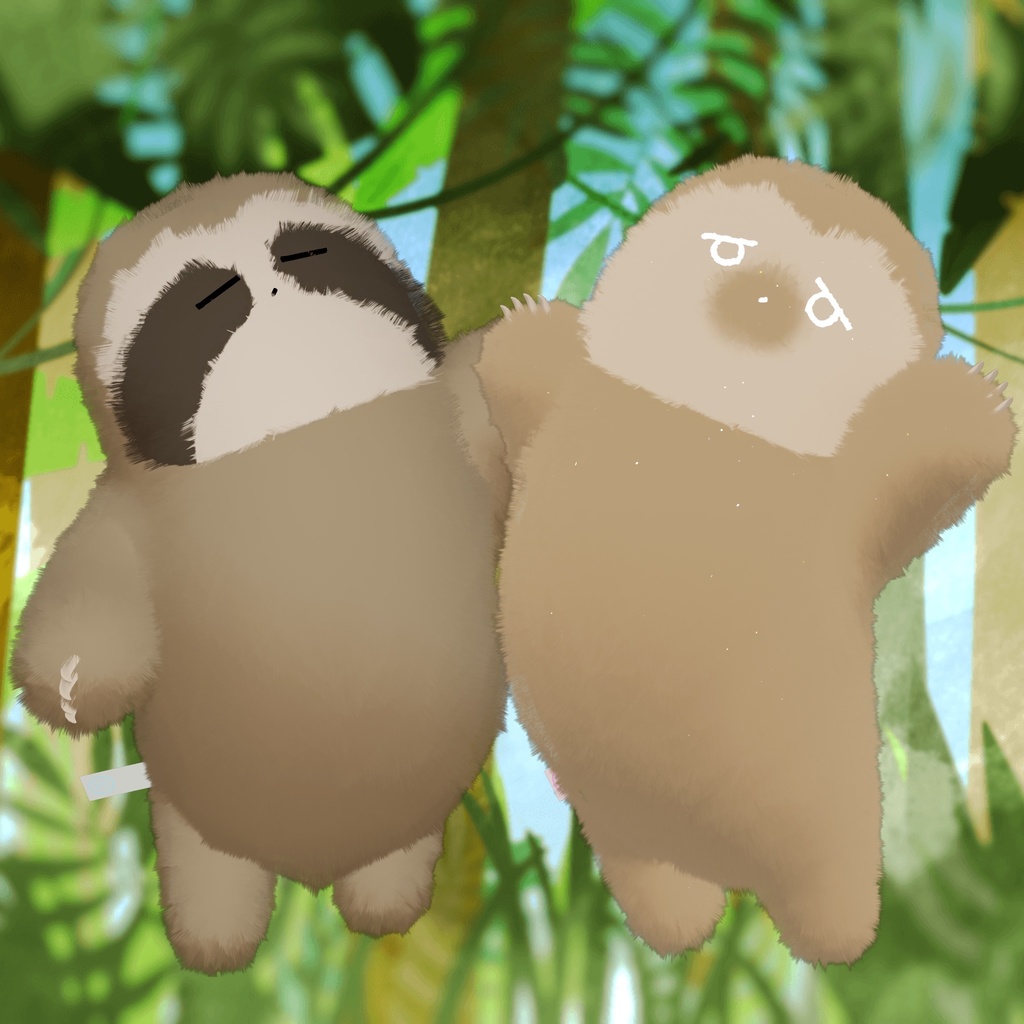 【ネコチヤン】なまけものテクスチャ