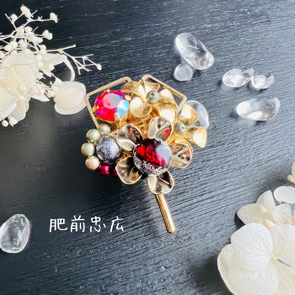 【刀剣男士イメージ】花束のポニーフック