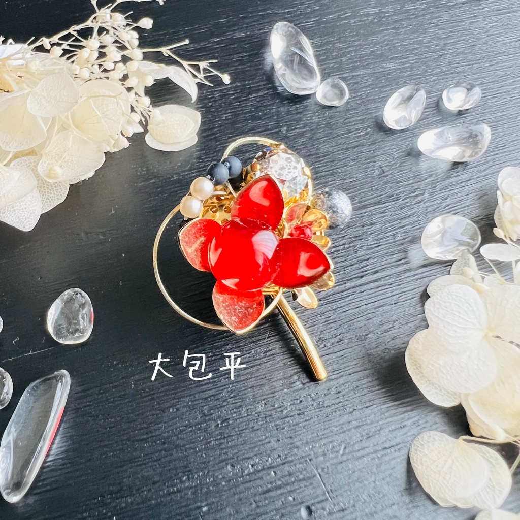 【刀剣男士イメージ】花束のポニーフック